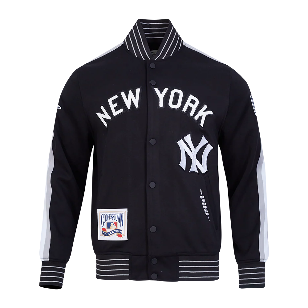Veste en maille double noire Cooperstown pour homme des Yankees de New York (MLB Pro Standard)