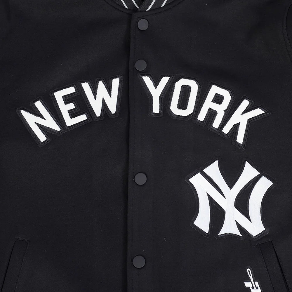 Veste en maille double noire Cooperstown pour homme des Yankees de New York (MLB Pro Standard)