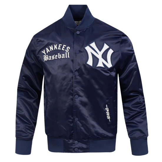 Veste en satin bleu marine Modern Originals pour homme, modèle Pro Standard de la MLB des Yankees de New York