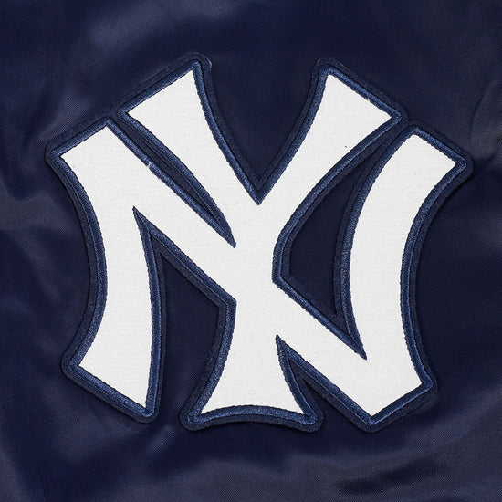 Veste en satin bleu marine Modern Originals pour homme, modèle Pro Standard de la MLB des Yankees de New York