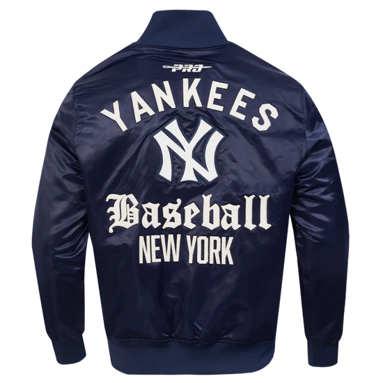 New York Yankees MLB Pro Standard Men's Navy Modern Originals Satin Jacket