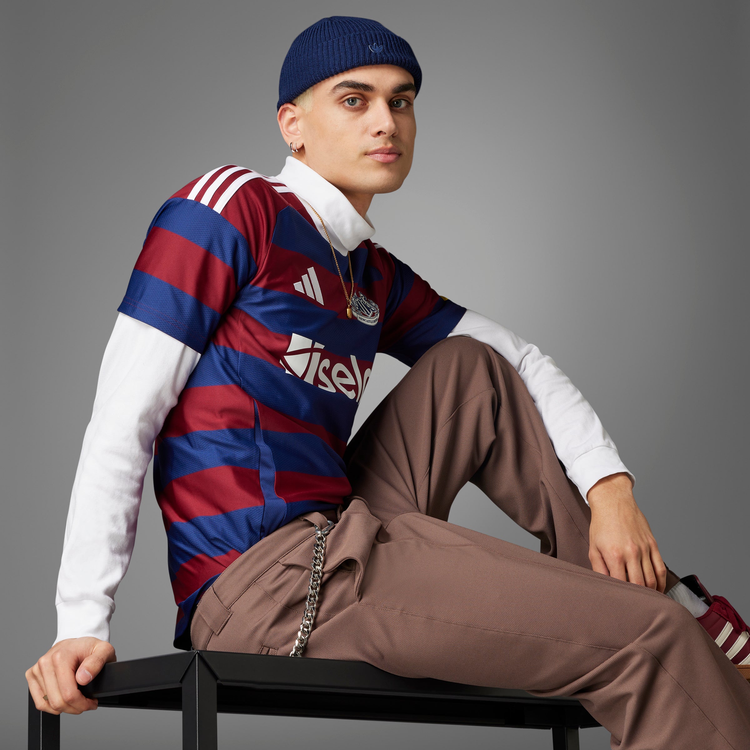 Maillot réplique Adidas Newcastle United FC EPL 2024/25 rouge/bleu pour homme