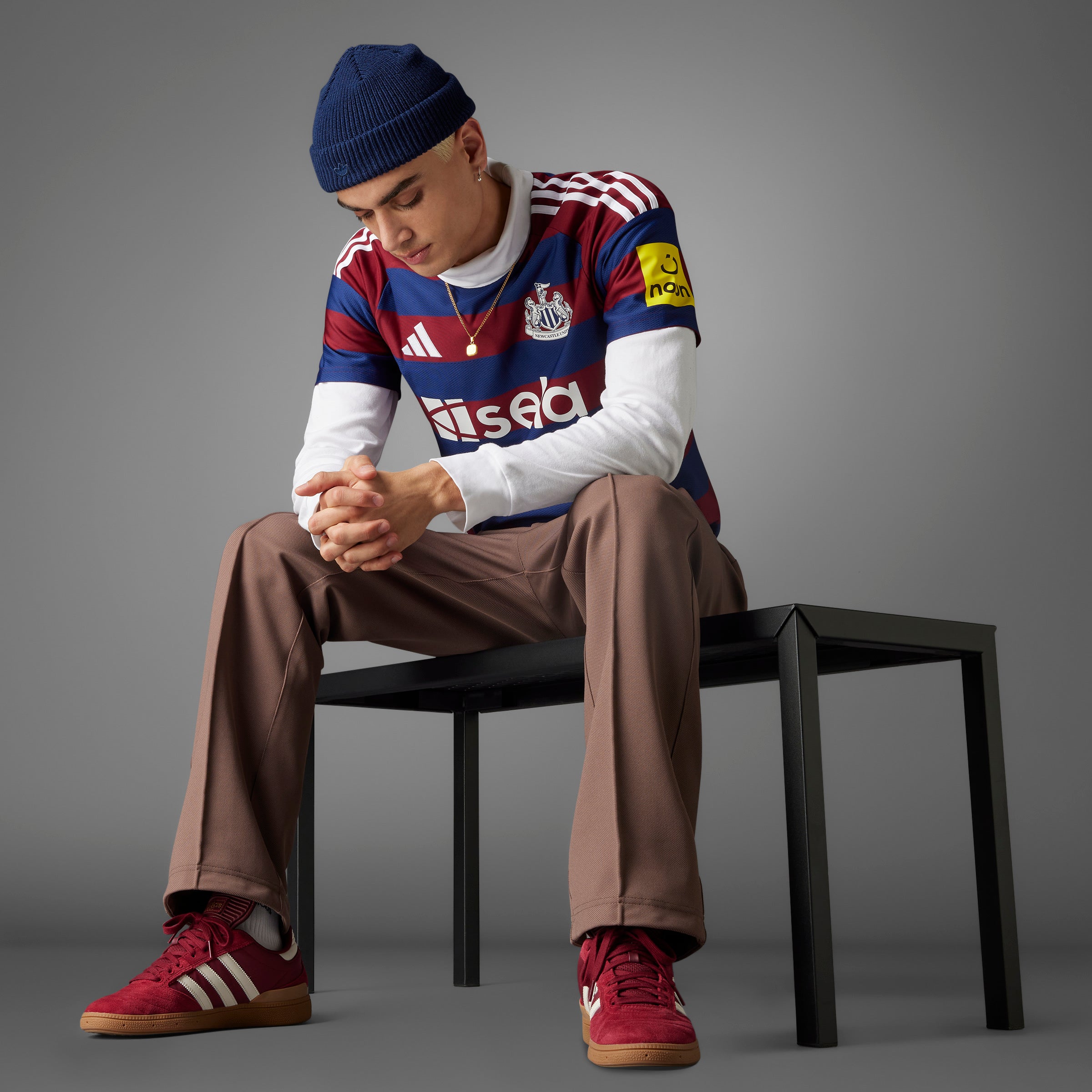 Maillot réplique Adidas Newcastle United FC EPL 2024/25 rouge/bleu pour homme