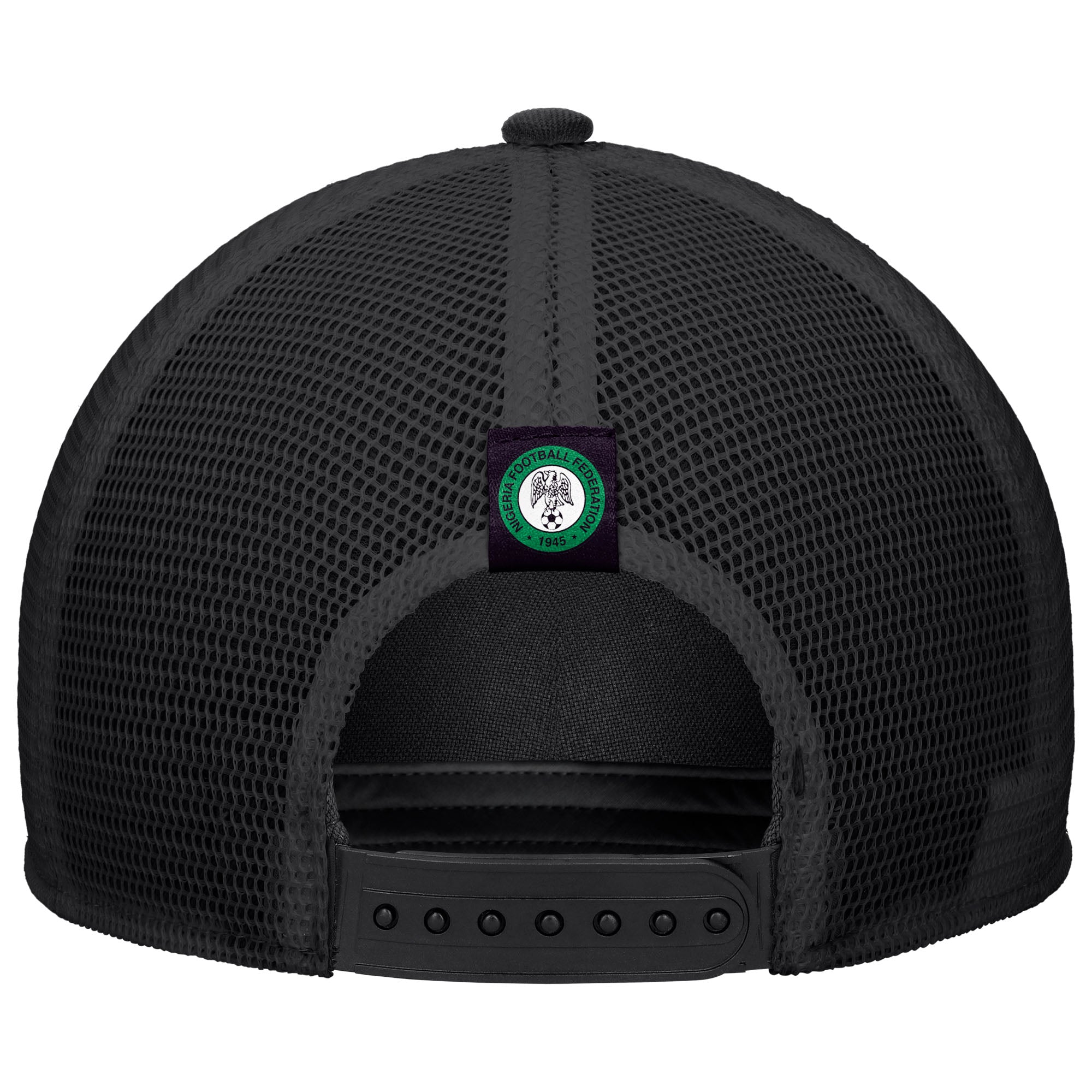Nigeria National Team FIFA Nike Men's Black Rise Rope Trucker Adjustable Hat