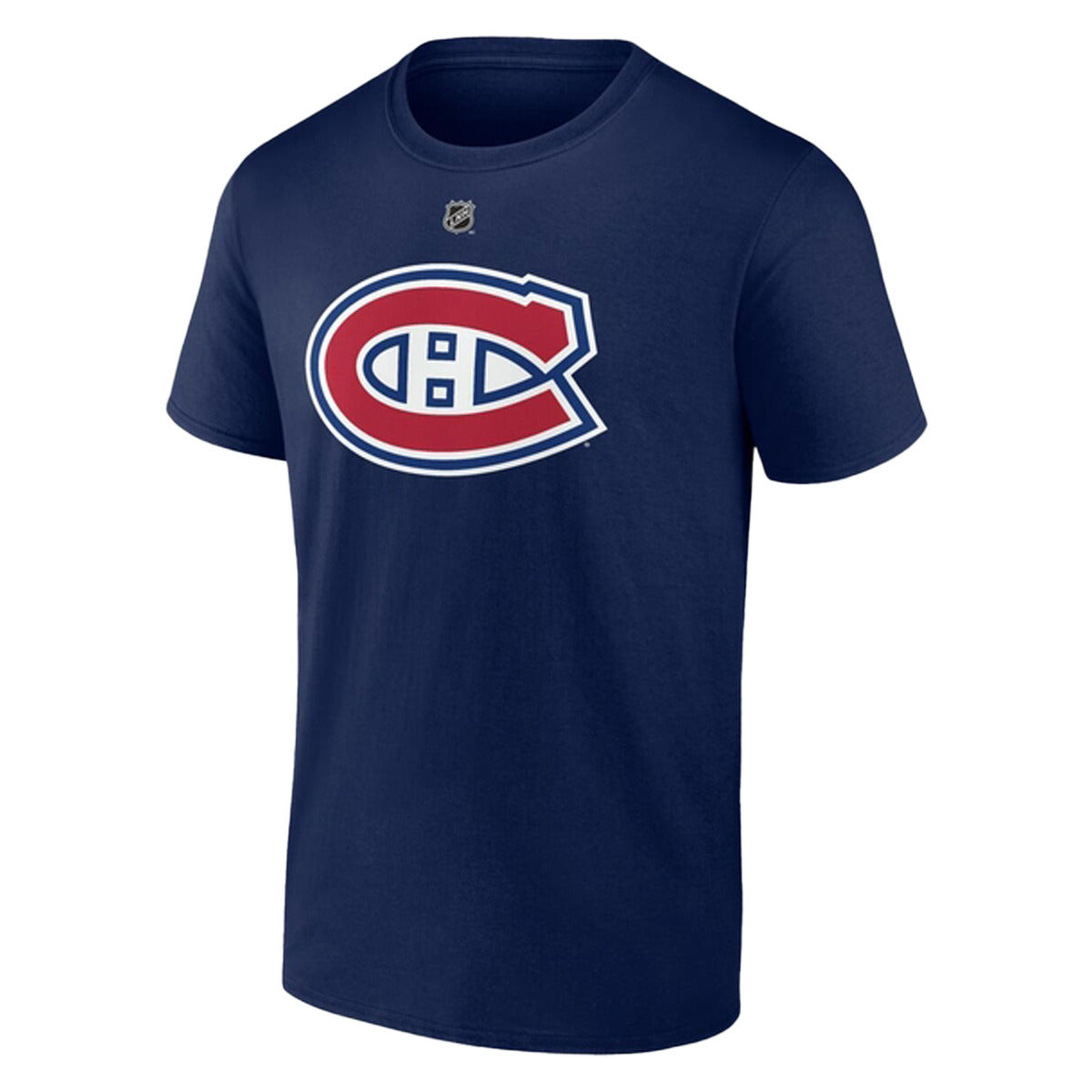 T-shirt bleu marine authentique pour homme de marque Noah Dobson, Canadiens de Montréal, fanatiques de la LNH