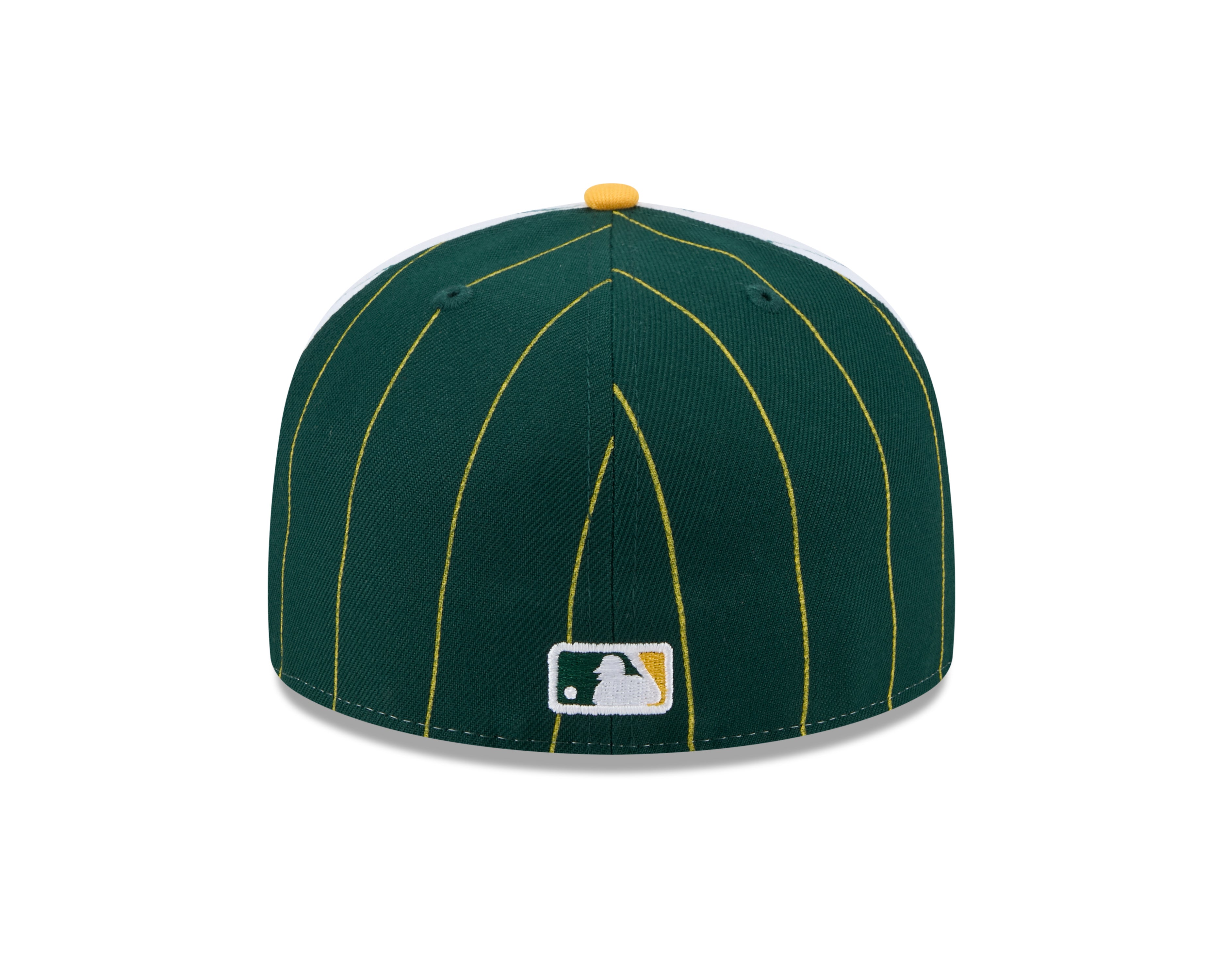 Oakland Athletics MLB New Era Men's Green 59Fifty Two Tone Pinstripe Fitted Hat