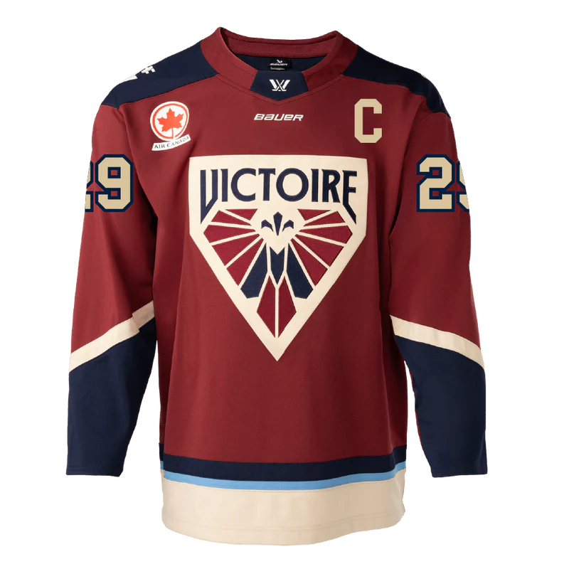 Marie-Philip Poulin Montreal Victoire PWHL Bauer Unisex Maroon Home Replica Pro-Stitched Jersey
