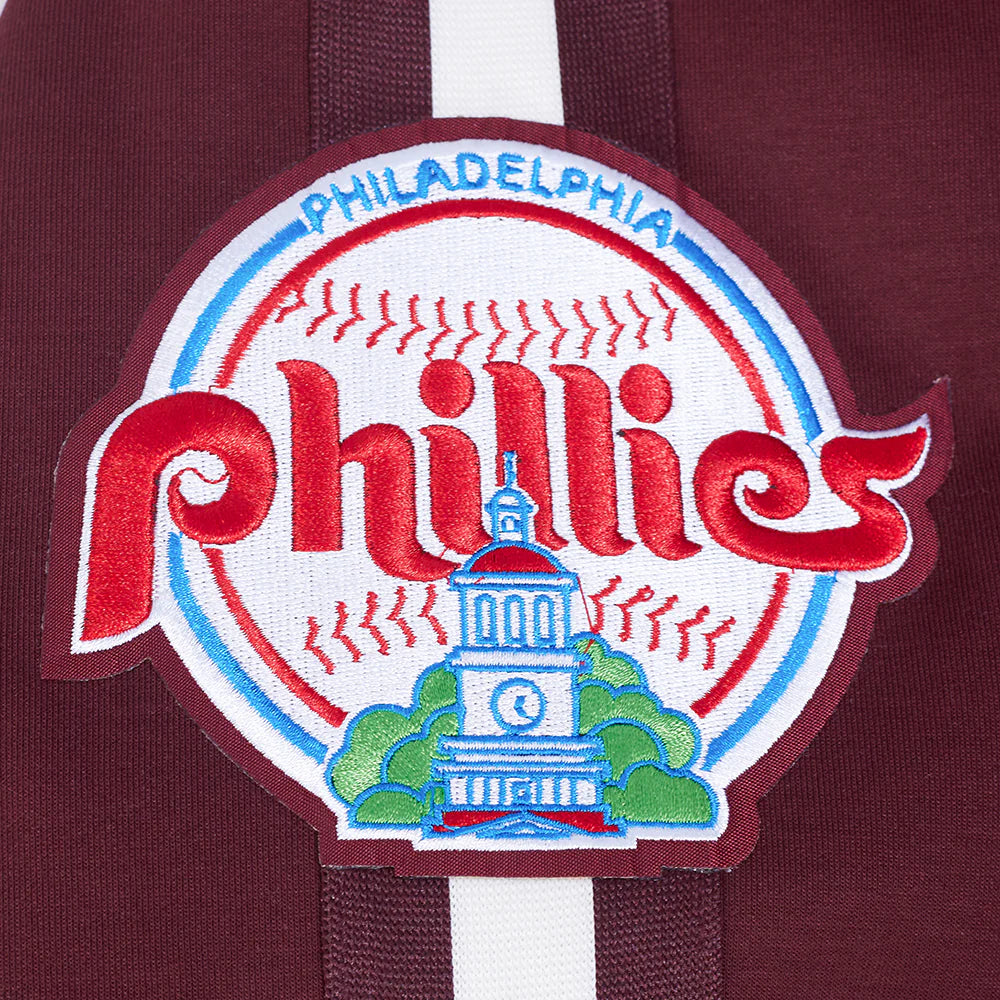 Veste en maille double pour homme Philadelphia Phillies MLB Pro Standard, couleur bordeaux, édition Cooperstown Game Day