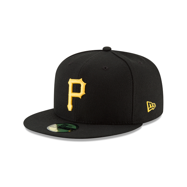 Casquette ajustée noire 59Fifty Authentic Collection On Field des Pirates de Pittsburgh MLB New Era pour hommes