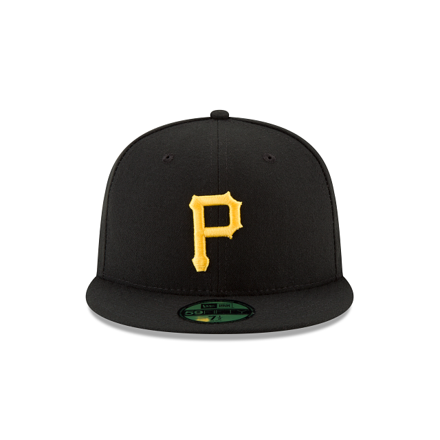 Casquette ajustée noire 59Fifty Authentic Collection On Field des Pirates de Pittsburgh MLB New Era pour hommes