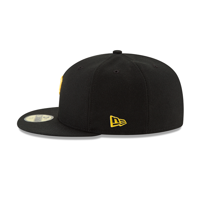 Casquette ajustée noire 59Fifty Authentic Collection On Field des Pirates de Pittsburgh MLB New Era pour hommes