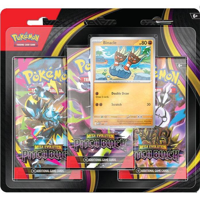 Pokémon TCG Mega Evolution Pitch Black 3-Pack Blister
