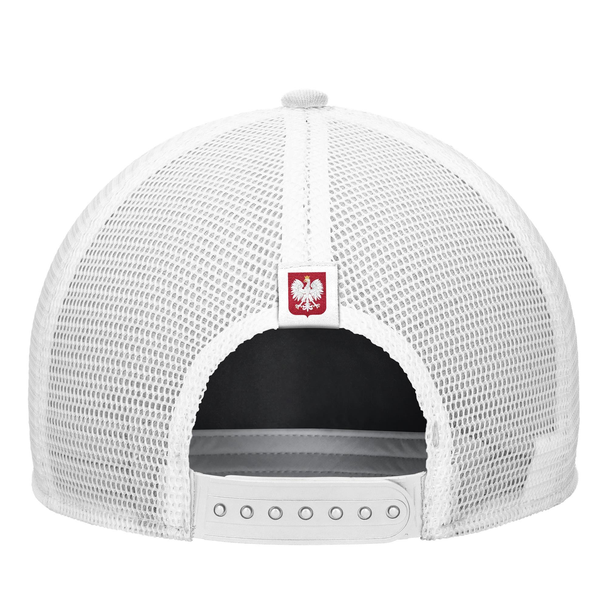 Poland National Team FIFA Nike Men's White Rise Rope Trucker Adjustable Hat