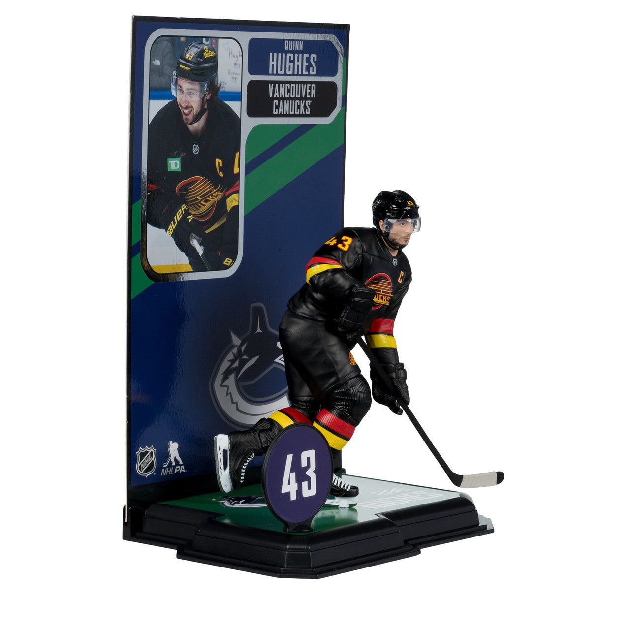 Quinn Hughes Vancouver Canucks NHL McFarlane Toys Alternate Uniform Legacy Series 7" Action Figure