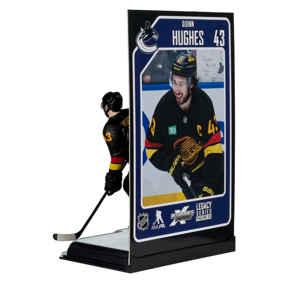 Quinn Hughes Vancouver Canucks NHL McFarlane Toys Alternate Uniform Legacy Series 7" Action Figure