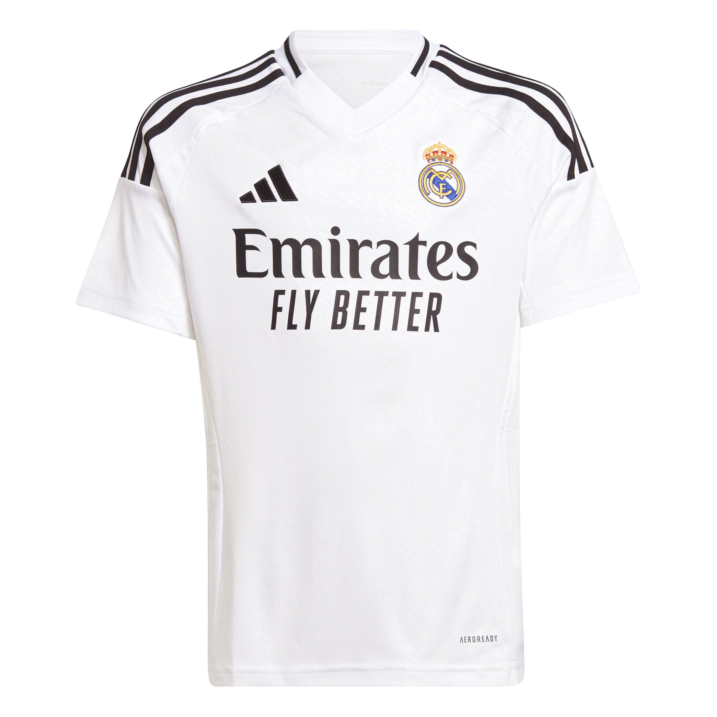 Maillot Real Madrid La Liga Adidas Jeunesse Blanc 2024/25 Réplique Domicile