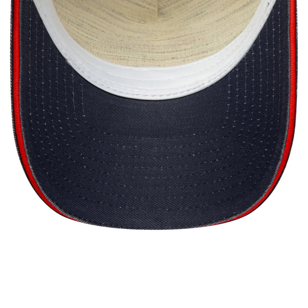 Red Bull Racing F1 New Era Men's Navy 9Forty Team Collection Vintage Two-Tone A-Frame Trucker Snapback