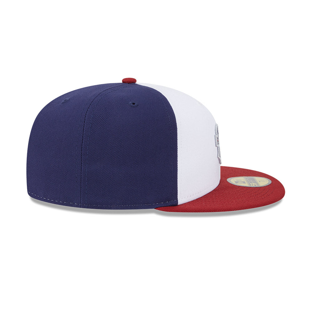 Casquette ajustée Round Rock Express MiLB New Era blanche/rouge 59Fifty Alternate Authentic Collection pour homme