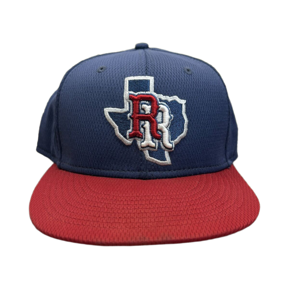 Casquette d'entraînement ajustée pour homme Round Rock Express MiLB New Era 59Fifty bleu marine/rouge