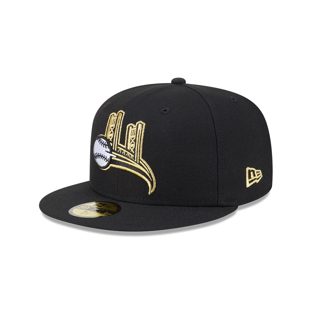 Casquette ajustée noire 59Fifty Alternate Authentic Collection pour homme des Sacramento River Cats MiLB New Era