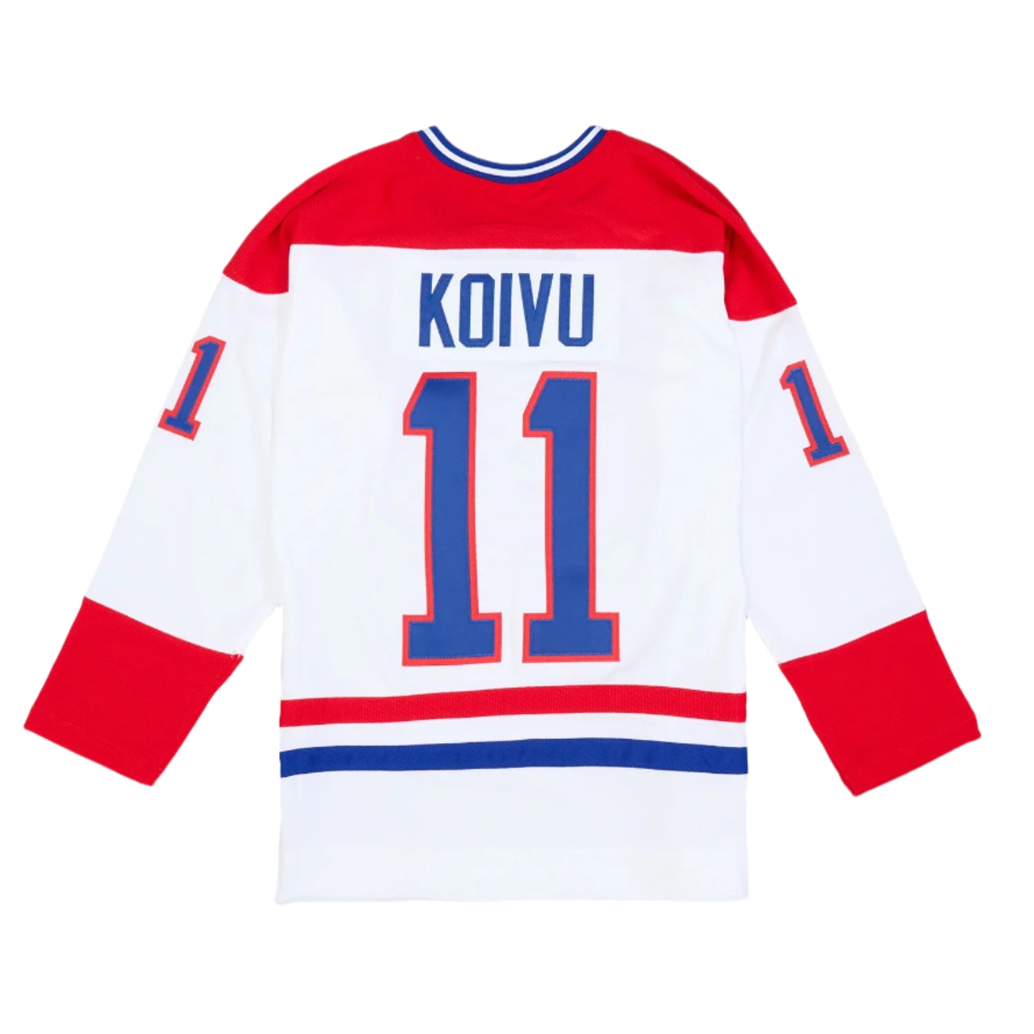 Saku Koivu Montreal Canadiens NHL Mitchell & Ness Men's White 1995 Power Play Authentic Jersey