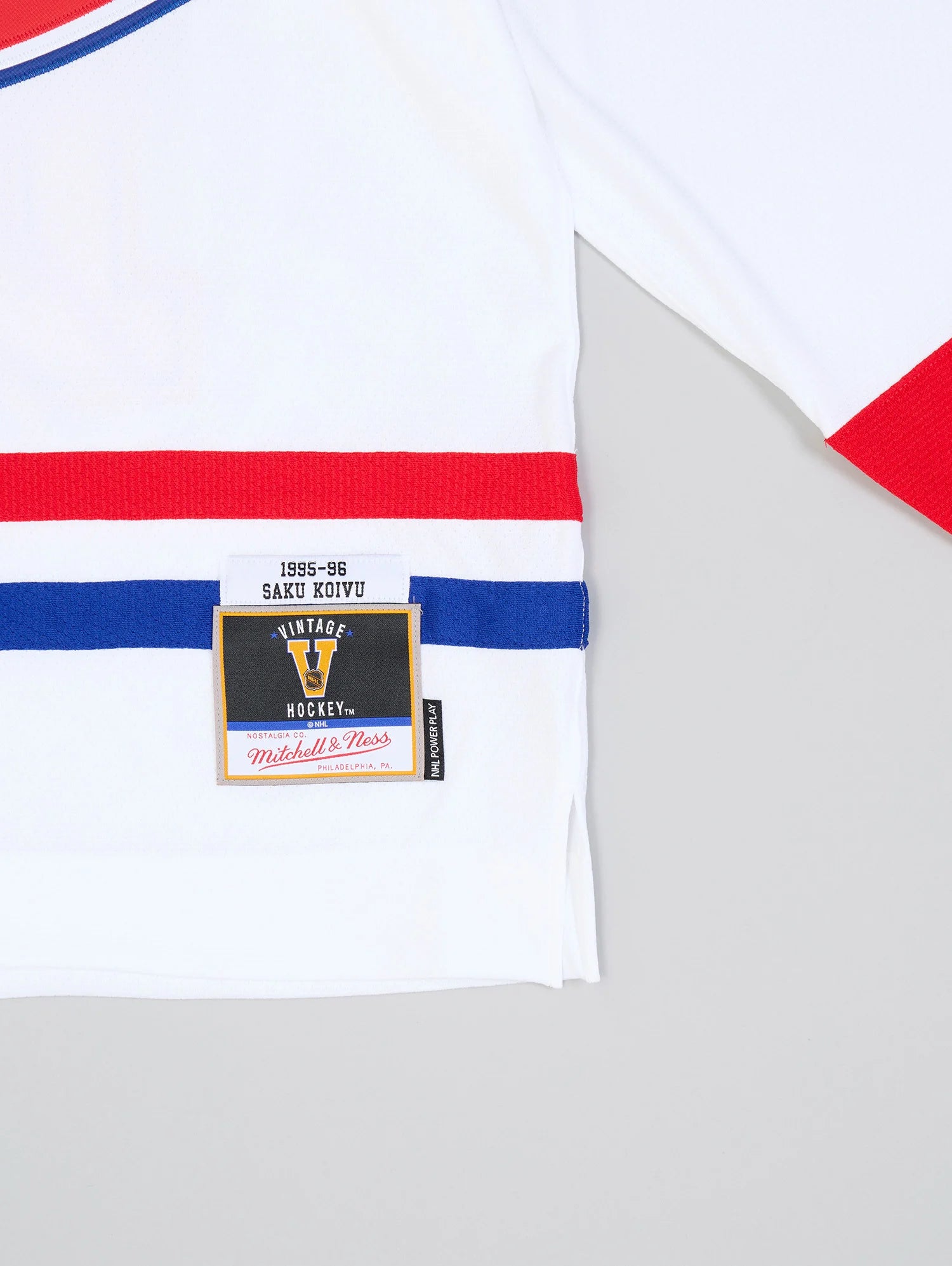 Saku Koivu Montreal Canadiens NHL Mitchell & Ness Men's White 1995 Power Play Authentic Jersey