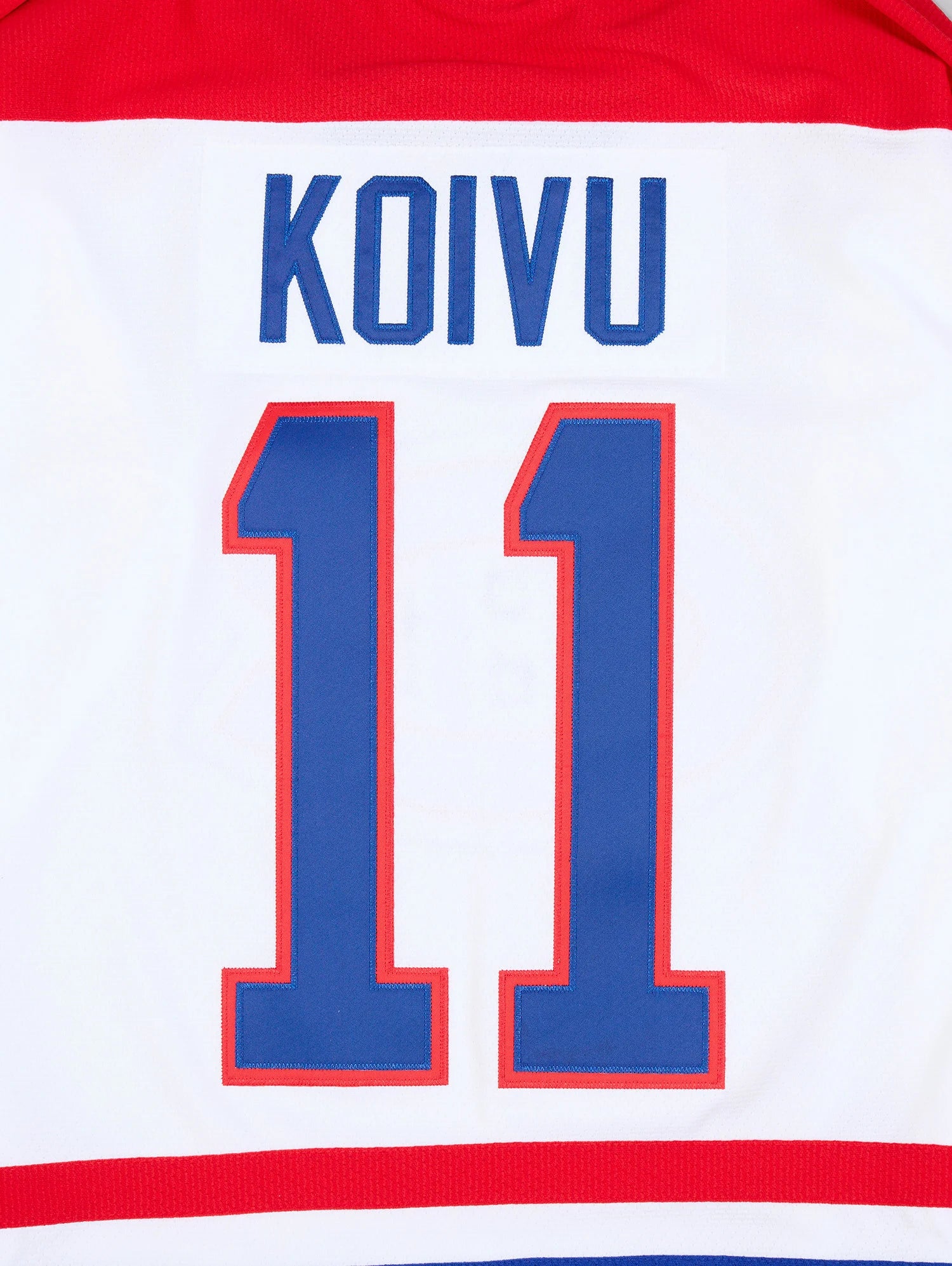 Saku Koivu Montreal Canadiens NHL Mitchell & Ness Men's White 1995 Power Play Authentic Jersey