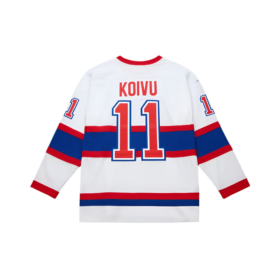Saku Koivu Montreal Canadiens NHL Mitchell & Ness Men's White 2008 Power Play Authentic Jersey