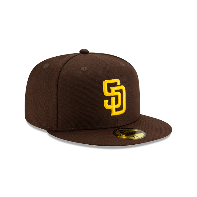 San Diego Padres MLB New Era Casquette ajustée marron 59Fifty Authentic Collection On Field pour hommes