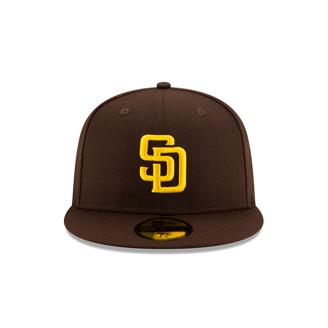 San Diego Padres MLB New Era Casquette ajustée marron 59Fifty Authentic Collection On Field pour hommes