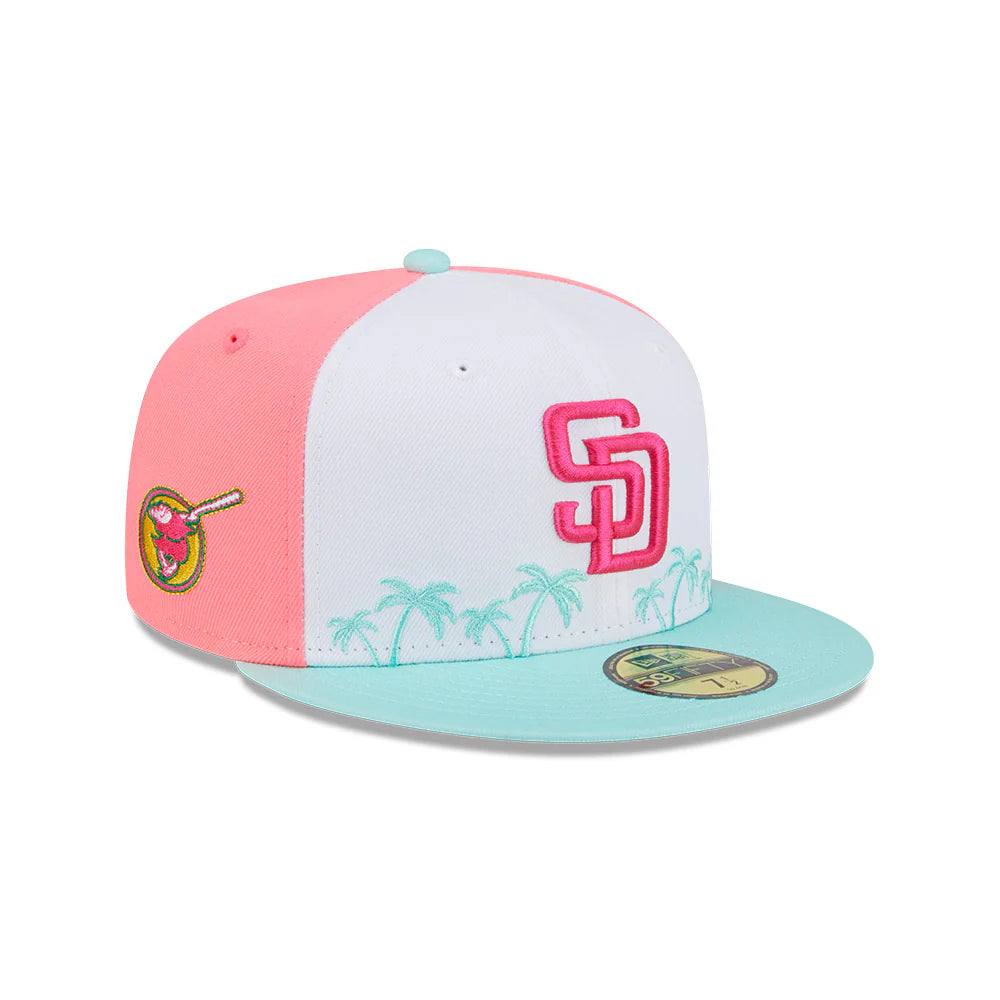 Casquette ajustée New Era City Connect 59Fifty 2022 pour homme, blanc/menthe, des Padres de San Diego, MLB