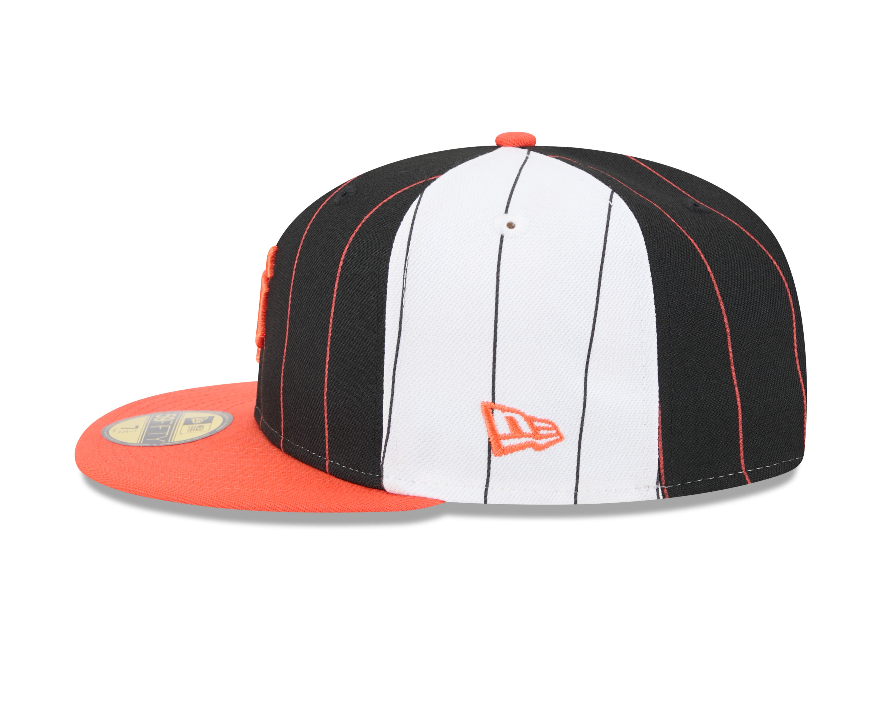 San Francisco Giants MLB New Era Men's Black 59Fifty Two Tone Pinstripe Fitted Hat