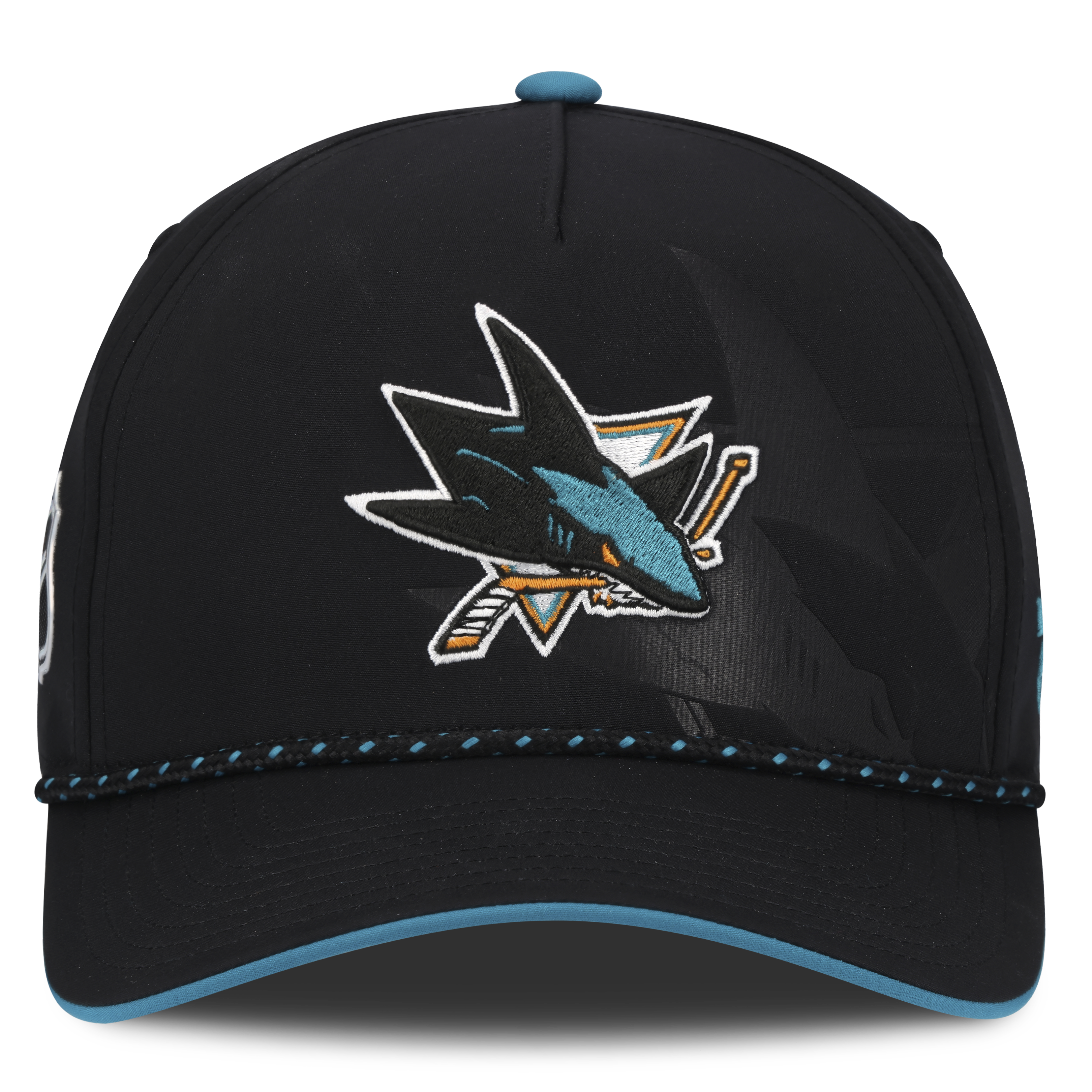 San Jose Sharks NHL Fanatics Branded Men's Black 2026 Draft Authentic Pro A-Frame Adjustable Hat