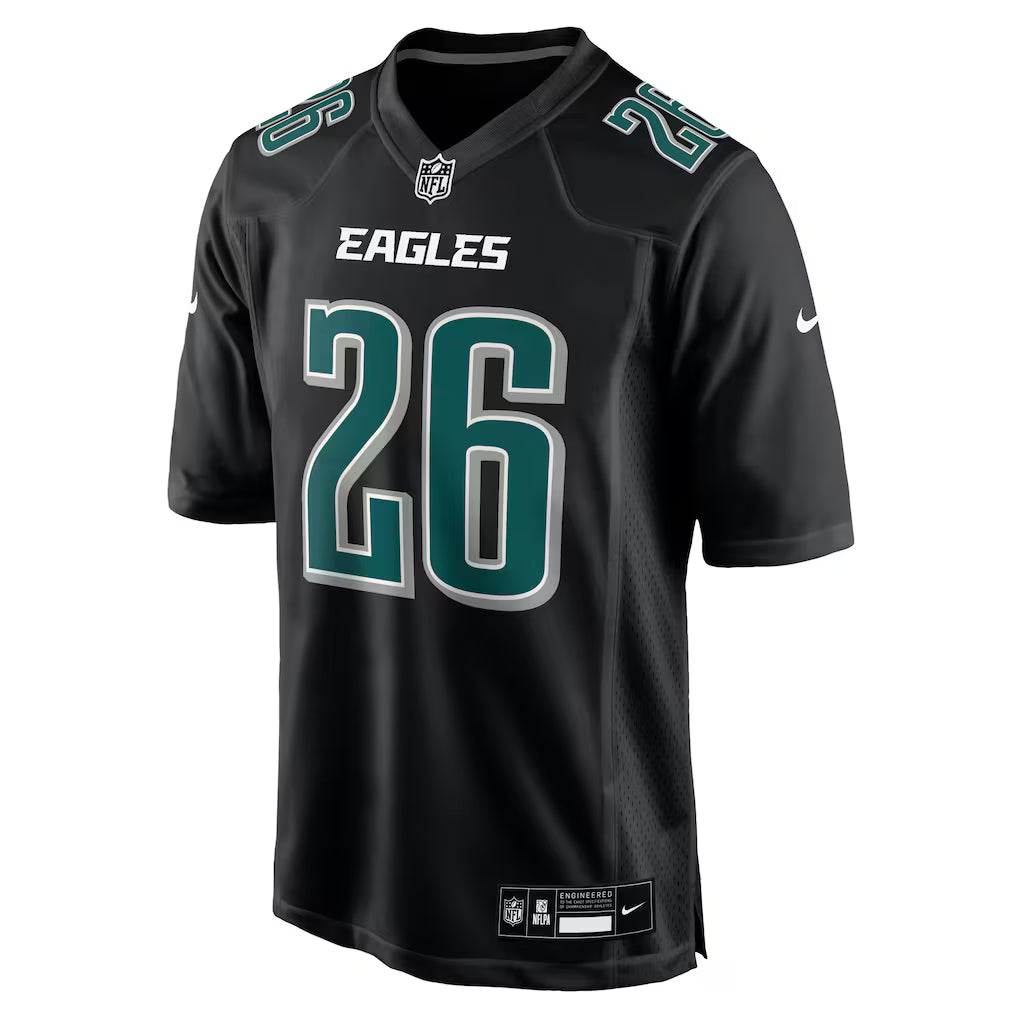 Saquon Barkley Philadelphia Eagles NFL Nike Black Fashion Game Jersey