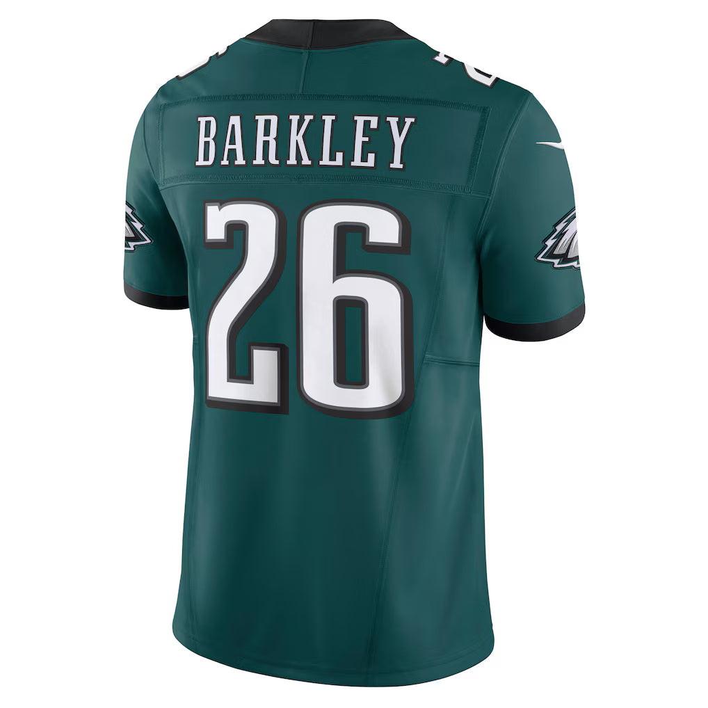 Saquon Barkley Philadelphia Eagles NFL Nike Men's Midnight Green Vapor F.U.S.E. Limited Jersey
