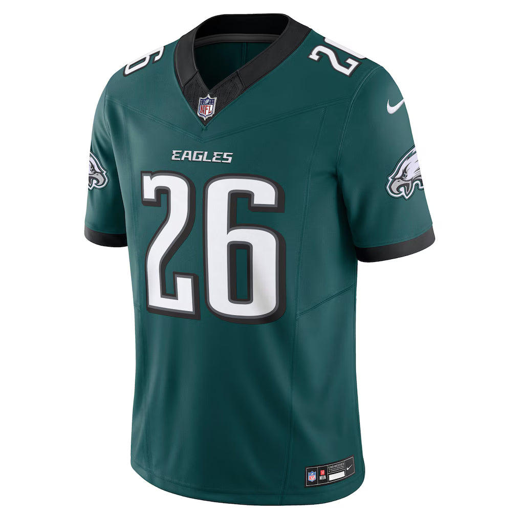 Saquon Barkley Philadelphia Eagles NFL Nike Men's Midnight Green Vapor F.U.S.E. Limited Jersey