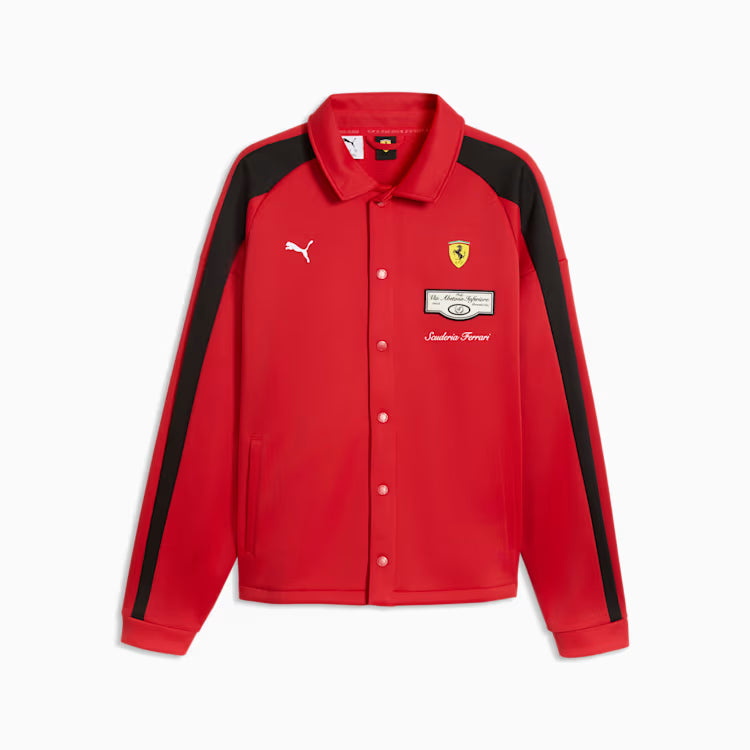 Scuderia Ferrari F1 Puma Men's Red Race T7 Track Jacket
