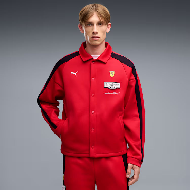 Scuderia Ferrari F1 Puma Men's Red Race T7 Track Jacket