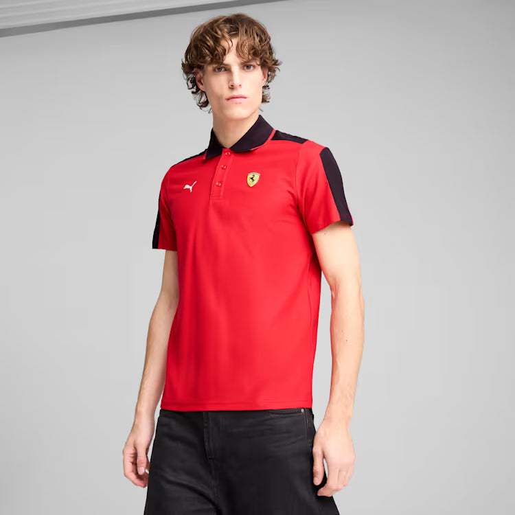 Scuderia Ferrari F1 Puma Men's Red MT7 Race Polo Shirt