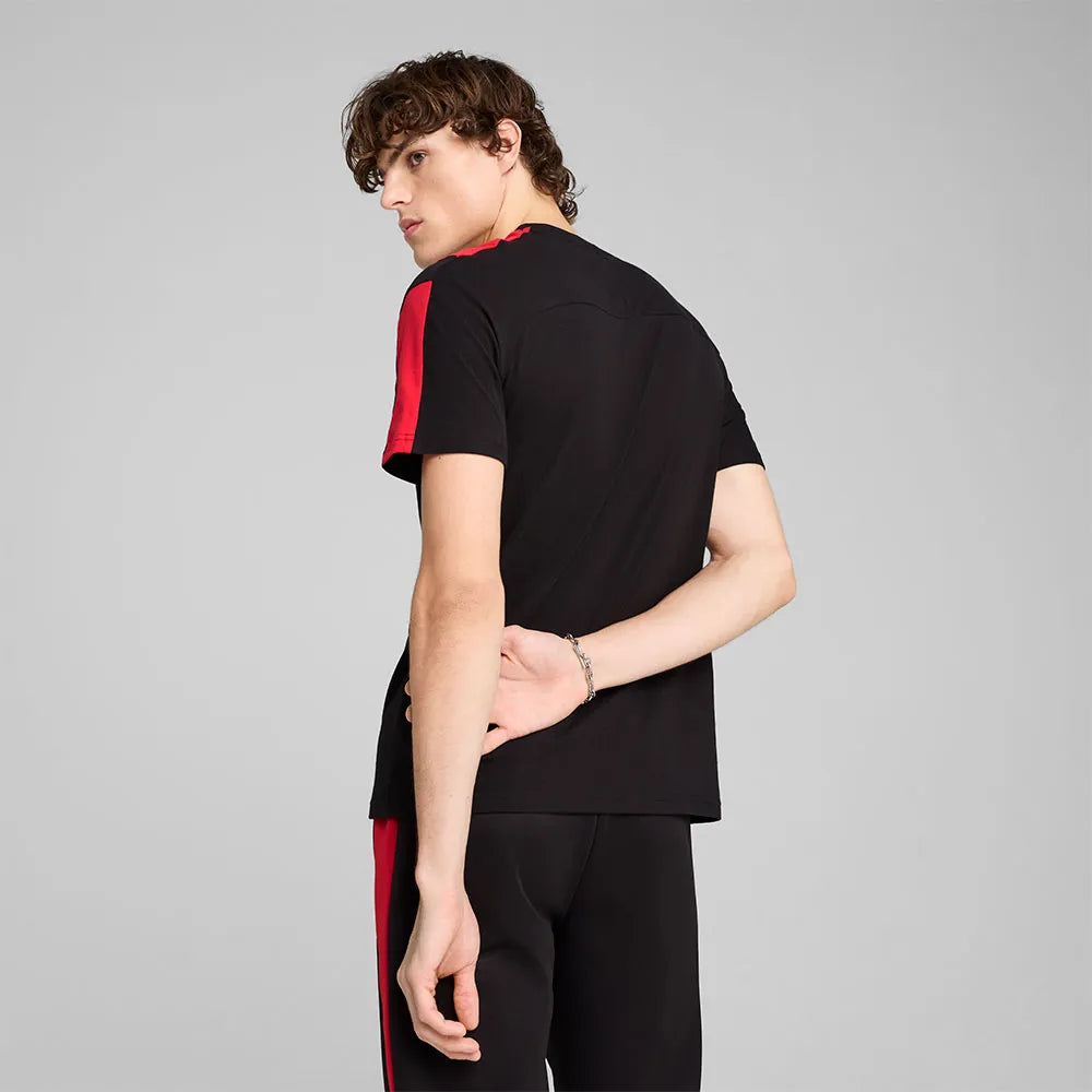 T-shirt de course noir MT7 Scuderia Ferrari F1 Puma pour homme