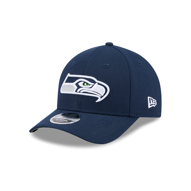 Seattle Seahawks NFL New Era Men's Oceanside Blue 9FORTY M-Crown Snapback Game Hat