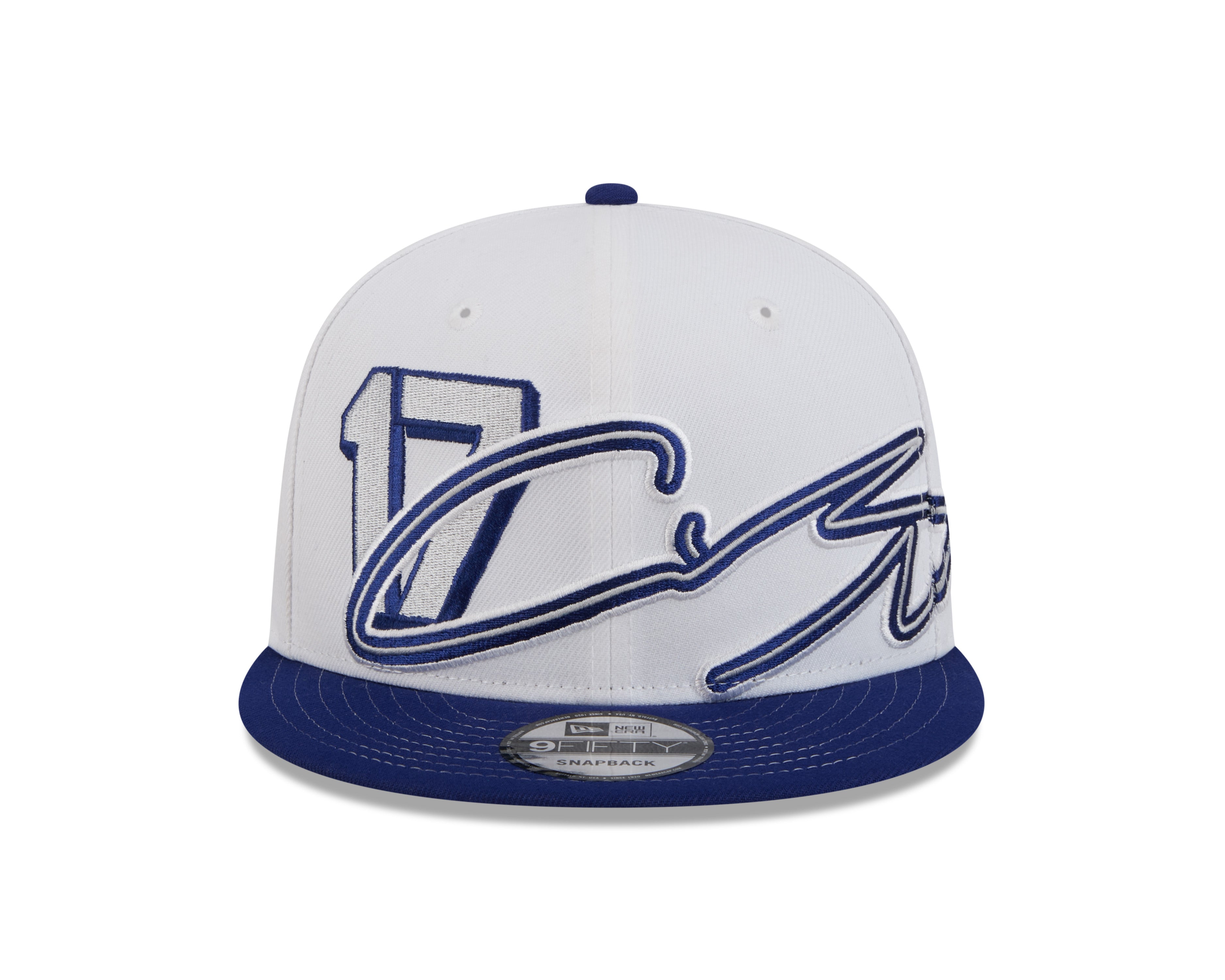 Casquette Snapback Signature 9Fifty blanche/bleue pour homme des Dodgers de Los Angeles de Shohei Ohtani MLB New Era