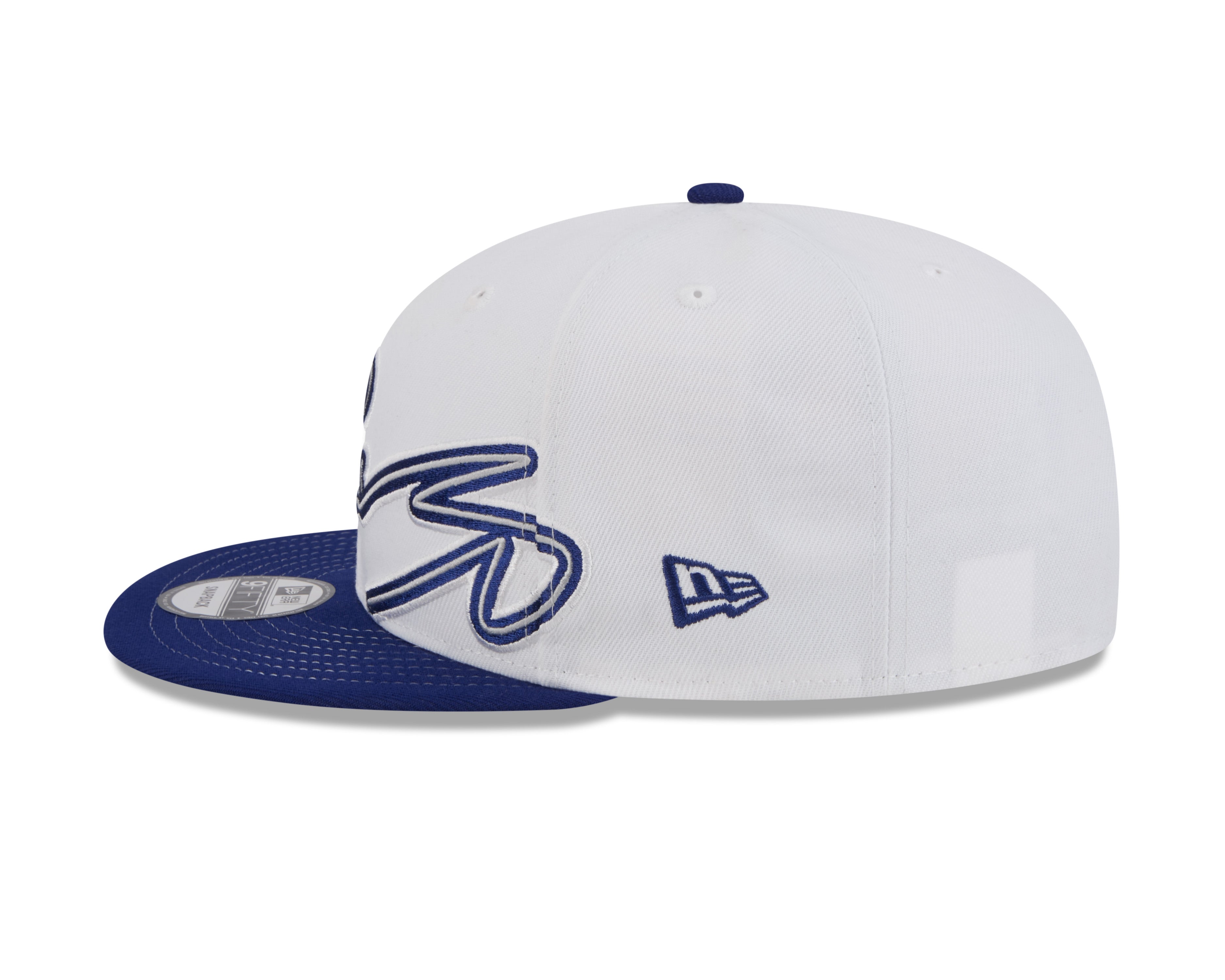 Casquette Snapback Signature 9Fifty blanche/bleue pour homme des Dodgers de Los Angeles de Shohei Ohtani MLB New Era