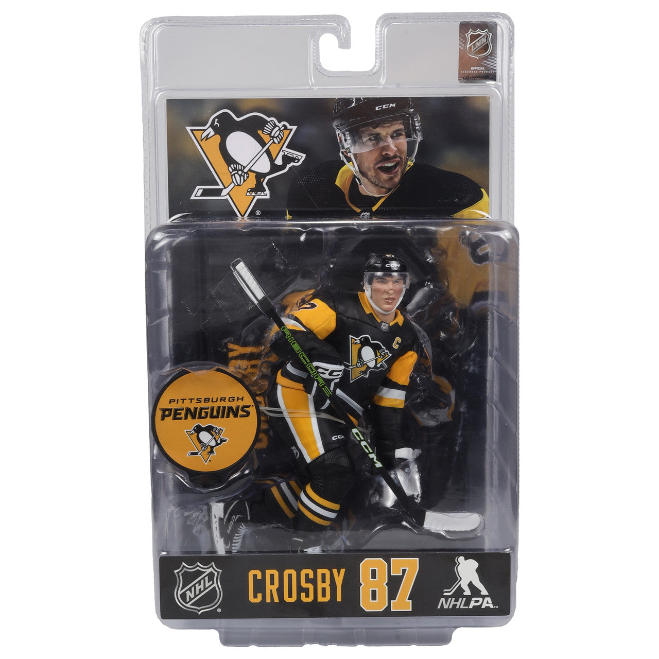 Sidney Crosby Pittsburgh Penguins NHL McFarlane Toys Home Uniform Legacy Series 7" Action Figure