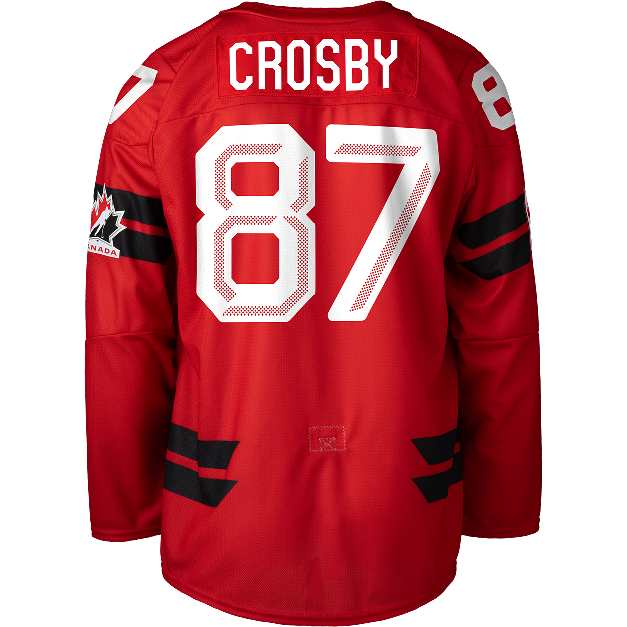 Maillot semi-professionnel rouge 2026 de Sidney Crosby Hockey Canada IIHF Bauer pour homme