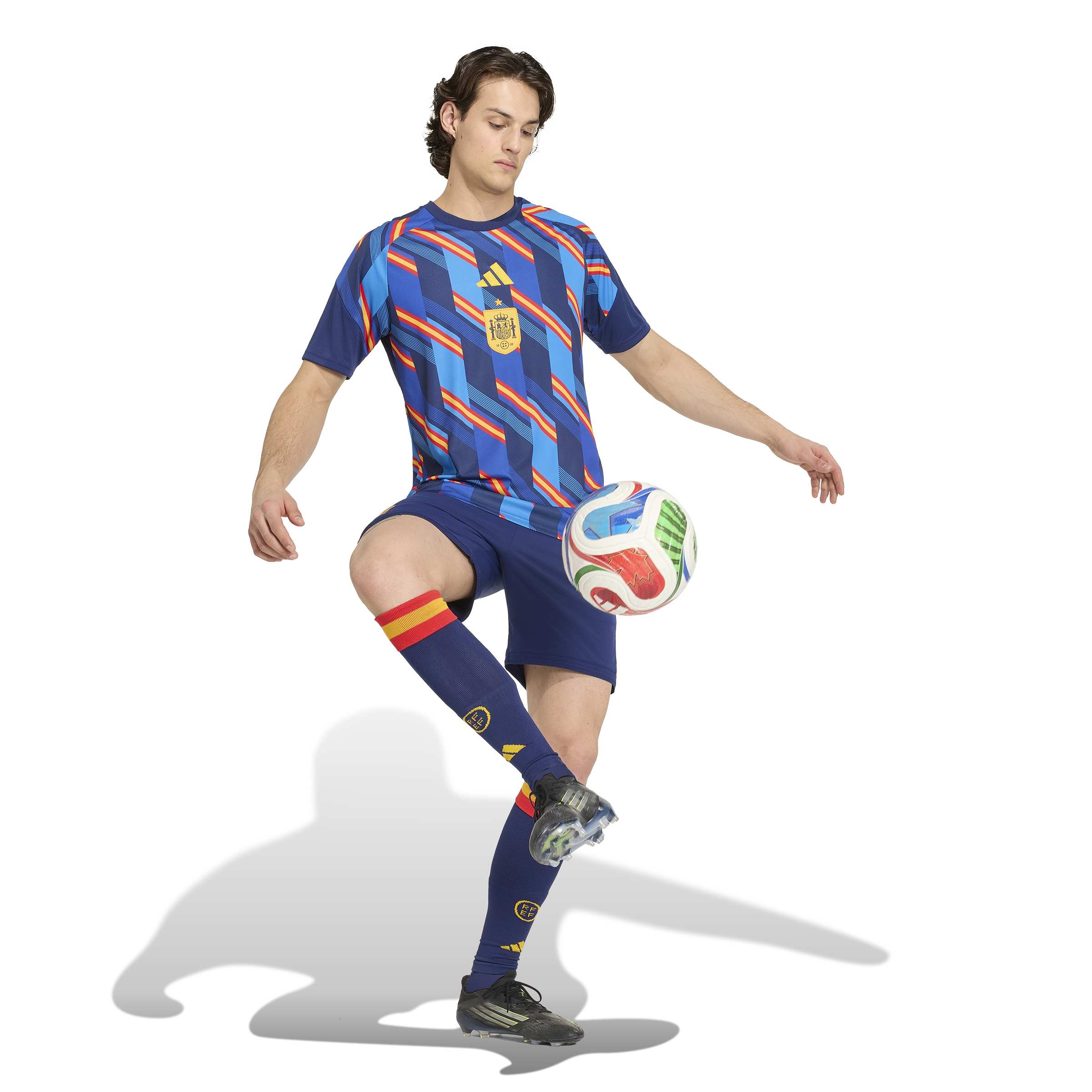 Spain National Team FIFA Adidas Men's Blue 2026 Pre-Match Jersey