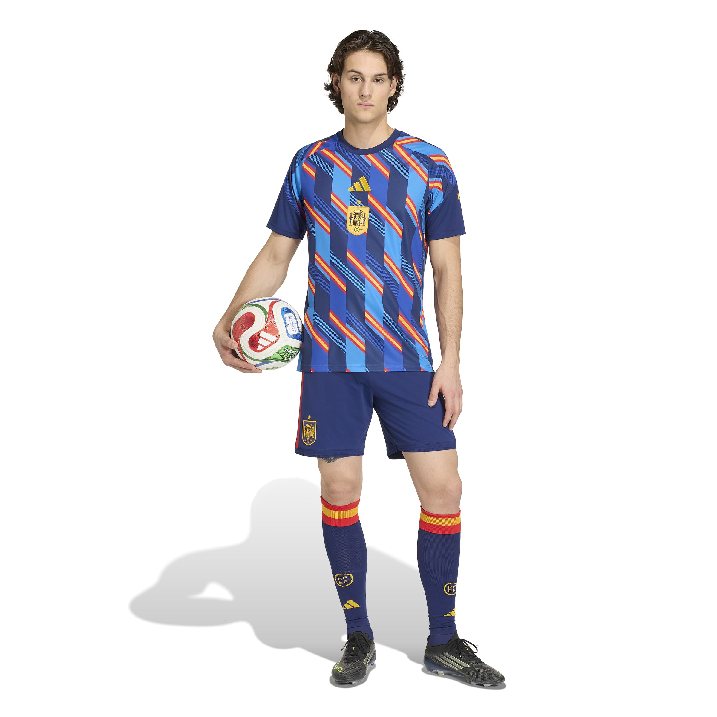 Spain National Team FIFA Adidas Men's Blue 2026 Pre-Match Jersey