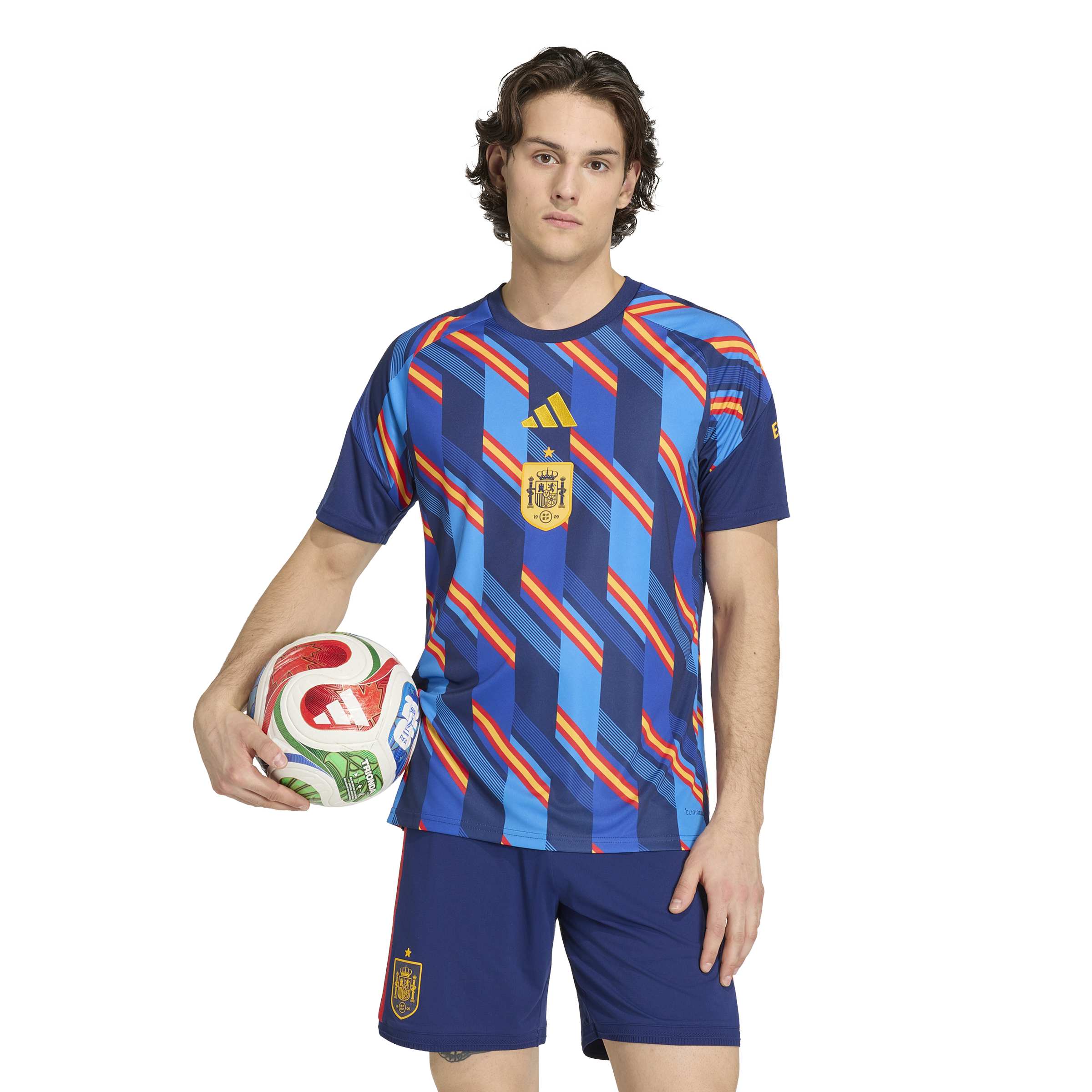 Spain National Team FIFA Adidas Men's Blue 2026 Pre-Match Jersey
