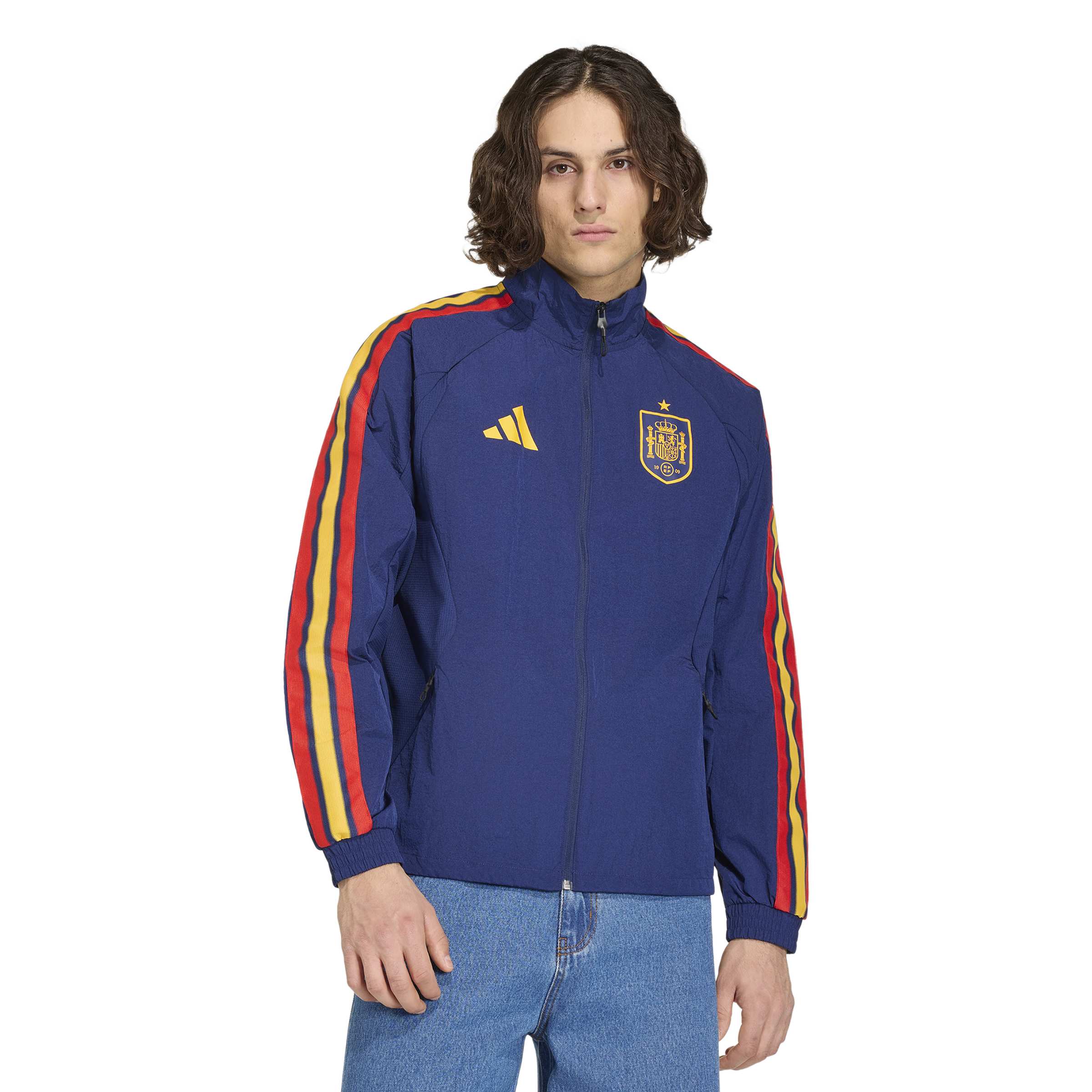 Spain National Team FIFA Adidas Men's Navy Anthem Jacket
