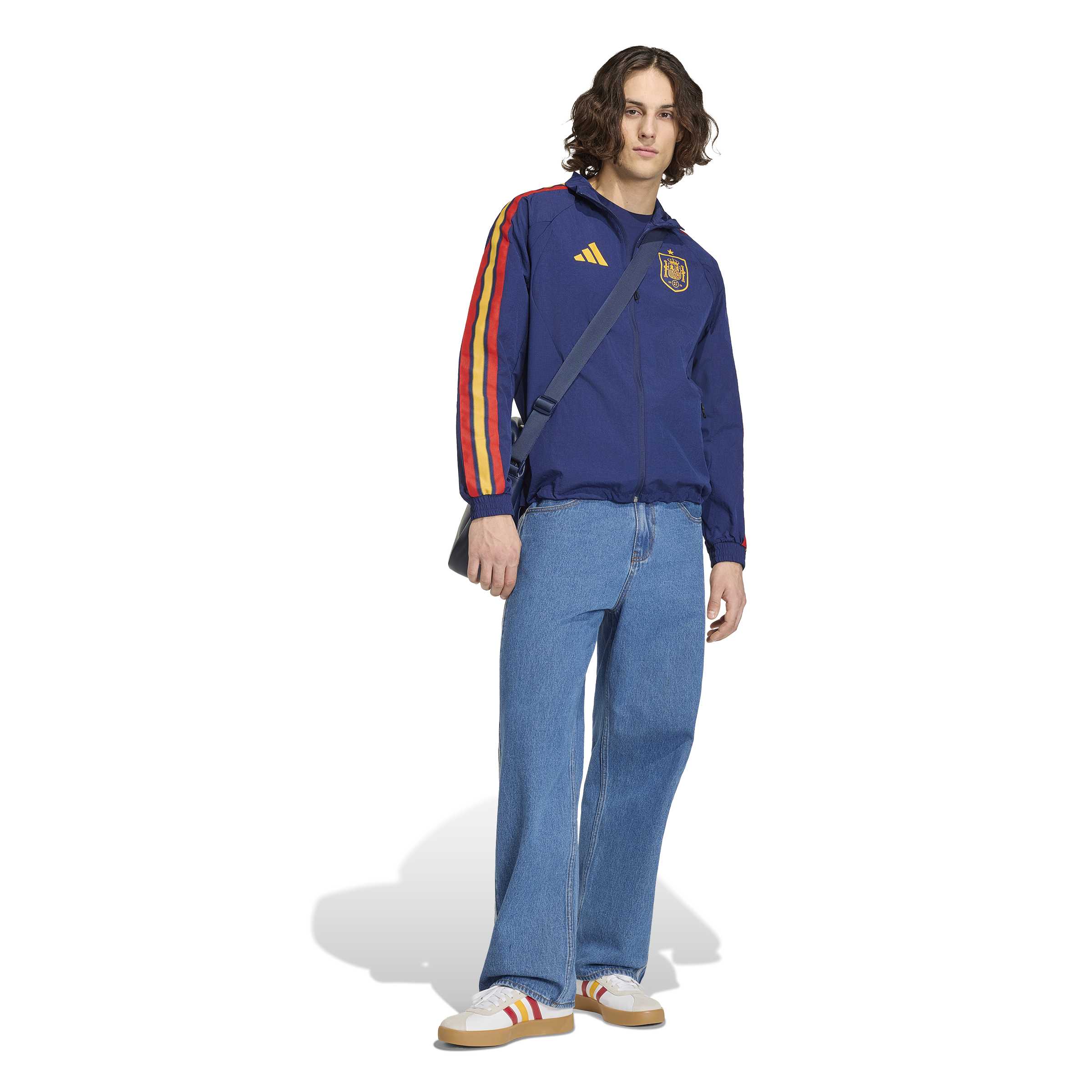 Spain National Team FIFA Adidas Men's Navy Anthem Jacket